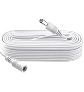 Security-01 DC 12V Power Extension Cable for CCTV Security Camera DVR Standalone, 33FT(10m) DC Ex...