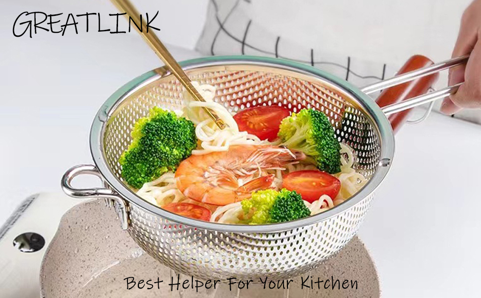 Metal Colander with Handle