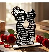 Mom Gift from Daughter Acrylic Plaque – Mother Daughter Gift, Mothers Day Gifts for Mom, Best Pre...
