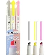 SUN-STAR Ninipie Pen &amp; Marker Light Pink, Light Yellow, Gray - 3 Mild Colors Set