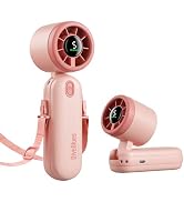 Diveblues Mini Handheld Fan, 30ft/s Portable Turbo Fan [12H Max Cooling], 4000mAh Personal Fan wi...