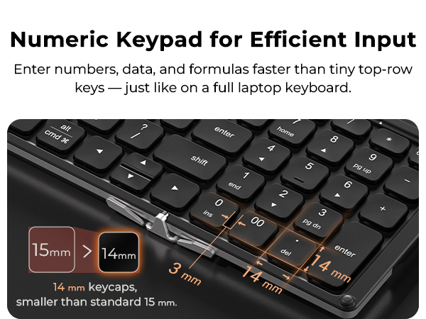 Foldable Bluetooth Keyboard