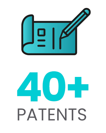 40+ Patents