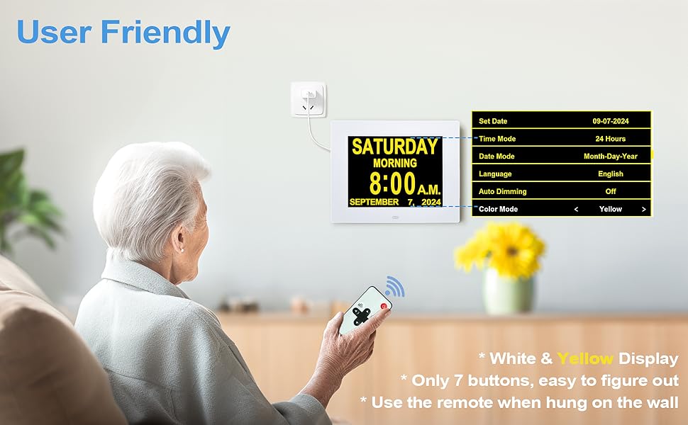 Digital Calendar Alarm Day Clock