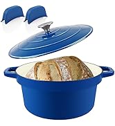 CUKOR 7QT Dutch Oven Pot With Lid,Ceramic Dutch Ovens for Sourdough Bread Baking,Enameled Cast Ir...