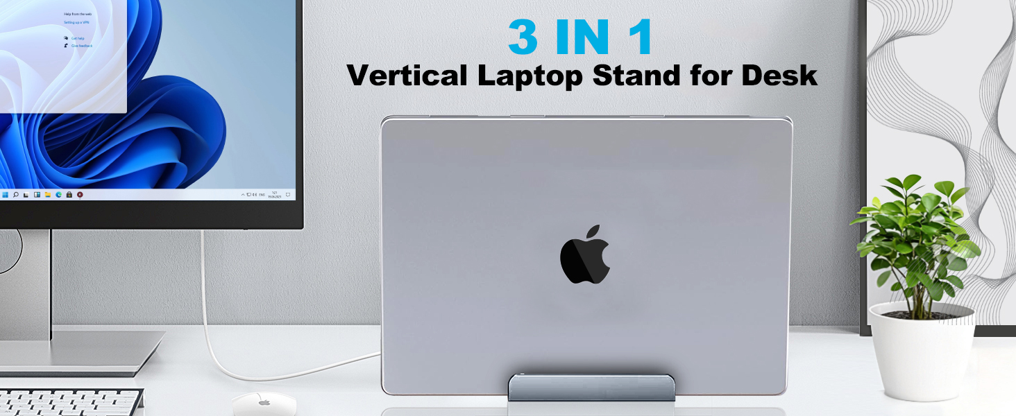 vertical laptop stand for desk