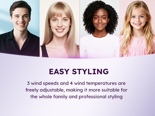 Suitable for all hair types, including straight hair, curly hair, thick hair, and fine hair