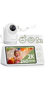 bonoch Baby Monitor Mount for BBM01/ BBM02/ BBM03/14 Crib Camera Holder Wall Mount Flexible Twist Ve...