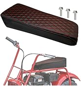 QYMOTO Upgraded Coleman CT200U Mini bike Seat,Red Stitching Pattern for Minibike Seat 200cc Power...