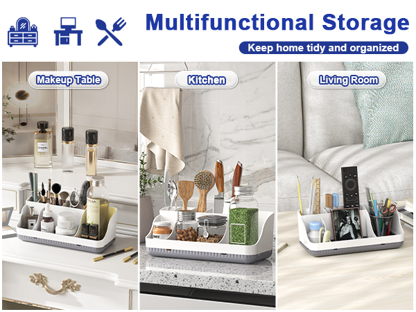 MULTIFUNCTIONAL ORGANIZATION: The toothbrush organizer bathroom countertops, kitchens, vanity