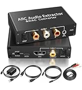 HDMI ARC Audio Extractor DAC Audio Converter 192KHz Digital to Analog Converter for PS3 PS4 HDTV ...