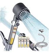 CWPW Filtered Shower Head with Handheld,High Pressure shower heads Filter | ON/OFF Switch,4 Spray...