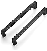 Ravinte 20 Pack 7-1/2 Inch Kitchen Square Cabinet Handles Matte Black Cabinet Pulls Black Drawer ...
