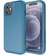 Diverbox for iPhone 12 case [Shockproof] [Dropproof] [Tempered Glass Screen Protector + Camera Le...