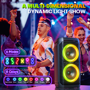 Large Bluetooth Speaker Big Portable Speaker Wireless Waterproof Party Speaker bass loudest outdoor 