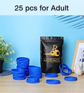 LVNRIDS Silicone Elastic Wristbands, Customizable Blank Rubber Wrist Bands Bracelets
