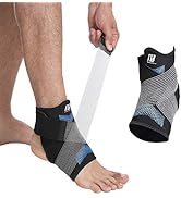 Ankle Brace for Women and Man, Ankle Support with Adjustable Compression Strap for Sprained Ankle...