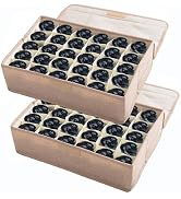 AARAINBOW 2 Packs Underwear Socks Ties Storage Organizer with Lids Foldable Closet Drawer Organiz...