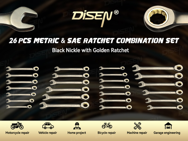 Ratchet wrenches set