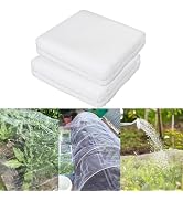 2 Pack 6.5x10 Ft Garden Netting Mesh Plant Covers to Keep Small Animals Pest Out Protect Fine Ins...