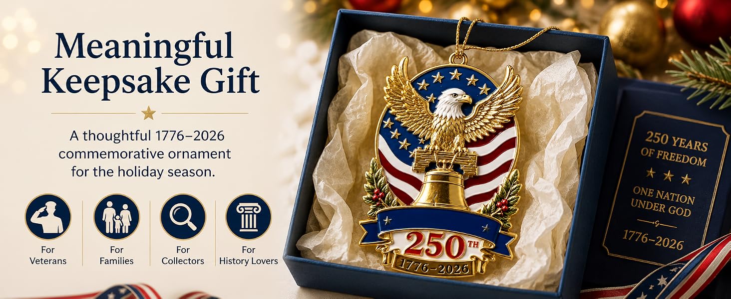 250th metal ornaments decors