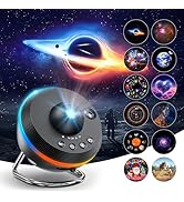 Galaxy Projector for Bedroom, 12 in 1 Star Projector Galaxy Light, HD Nebula Night Light Planetar...