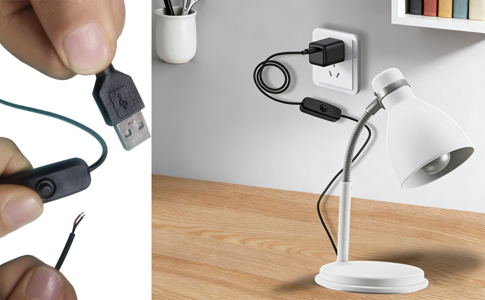 5V USB Switch Extension Cable