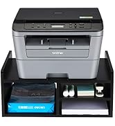 PAG Desktop Printer Stand with Storage, Paper Storage Holder Rack for Desk, Wooden Printer Organi...