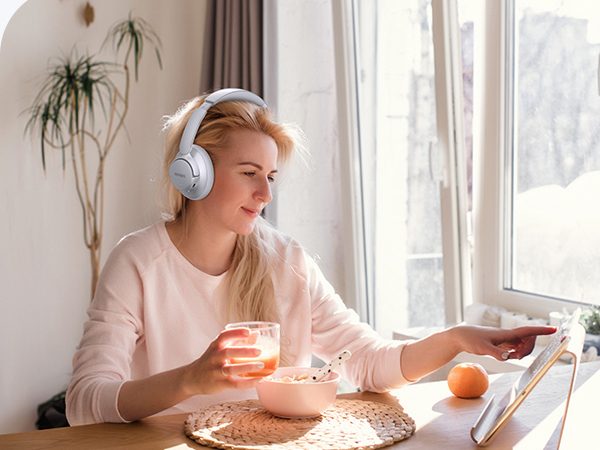 BERIBES Upgraded Hybrid Active Noise Cancelling Headphones with Transparent Modes