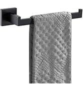Matte Black Towel Ring Hand Towel Holder Towel Rack Bathroom Hardware Accessories SUS304 Stainles...