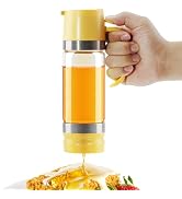 Aelga Glass Honey Dispenser Pot, No Drip 12 OZ Honey Jar with Handle, Syrup Dispenser for Coffee ...