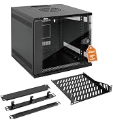 Tecmojo 6U 10 inch Rack, Wall Mount Network Cabinet Set,12.3W x 13D x 11.8H- Load Capacity 110Lbs...