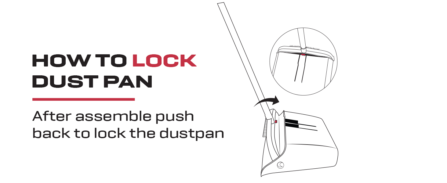 broom with dustpan combo set