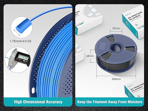 SUNLU ABS Filament 1.75mm 3D Printer Filament 