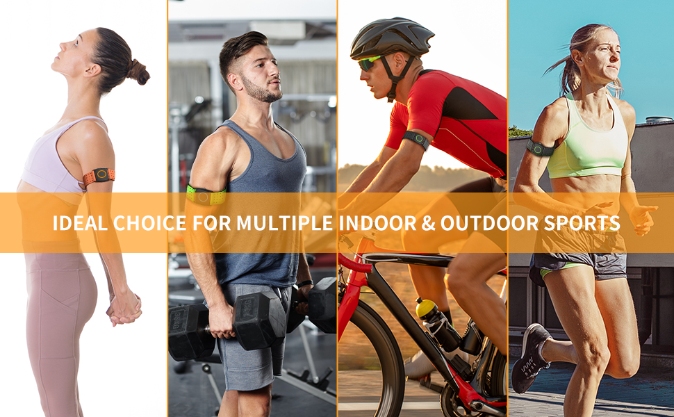 Heart rate monitor armband