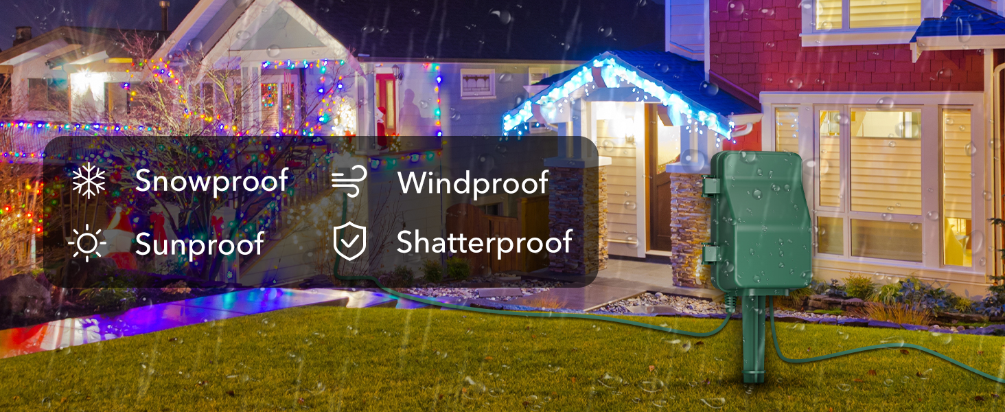 outside timers for lights waterproof