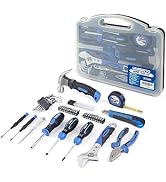 URASISTO Tool Kit 46-Piece, Household Basic Complete Hand Repair portable Tool Set with Plastic T...