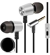 EXMAX S3 Wired Earbuds 3.5mm Earphones with Microphone Stereo Sound in Ear Headphones Magnetic Me...