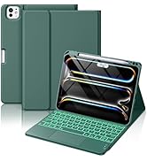 Hamile for iPad Pro 11-inch Case with Keyboard (M4) - Magnetic Wireless Keyboard with Multi-Touch...