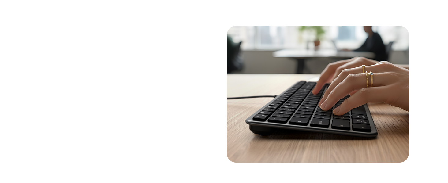 Slim LX3 Wired Keyboard