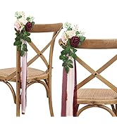 DreamBuilt Wedding Aisle Decorations for Wedding Ceremony Set of 10 Pew Flowers for Church Chair ...