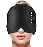 ONLYCARE Migraine Relief Cap, Soothing Headache Hat, Upgraded Odorless Gel Ice Head Wrap, Hot and...