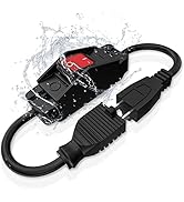 3 Prong Extension Cord with Waterproof Switch, HITRENDS Heavy Duty Extension Cord with Inline On/...