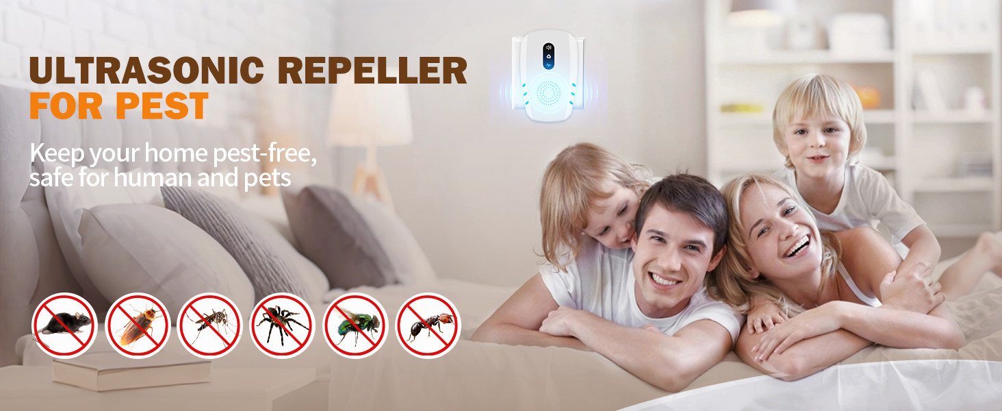 Ultrasonic repeller for pest