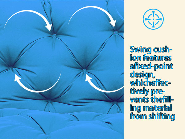 outdoor swing cushions 3 Seater