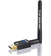ZEXMTE 5.3 USB Bluetooth Adapter for PC, Long Range 100M PC Bluetooth Adapter, Plug & Play for Wi...