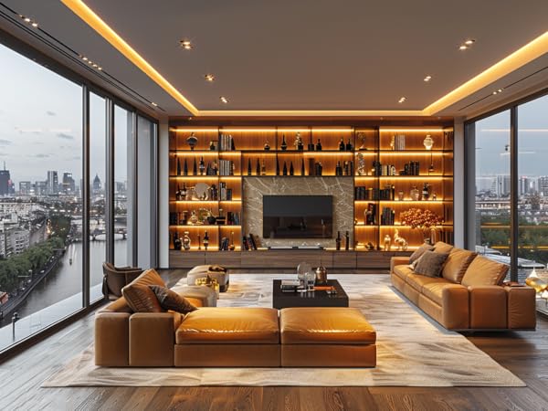 UVTaoYuan lamp belt is used for living room TV background and TV cabinet decoration