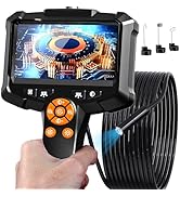 Endoscope Camera with Light, 1080P HD Borescope with 8 Adjustable Lights, 4.3