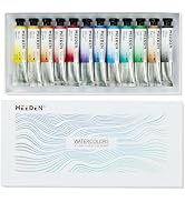 MEEDEN Professinal Watercolor Paint Set: 12 x 15ml (0.5 oz) Colors Artist Water Color Tubes - Wat...