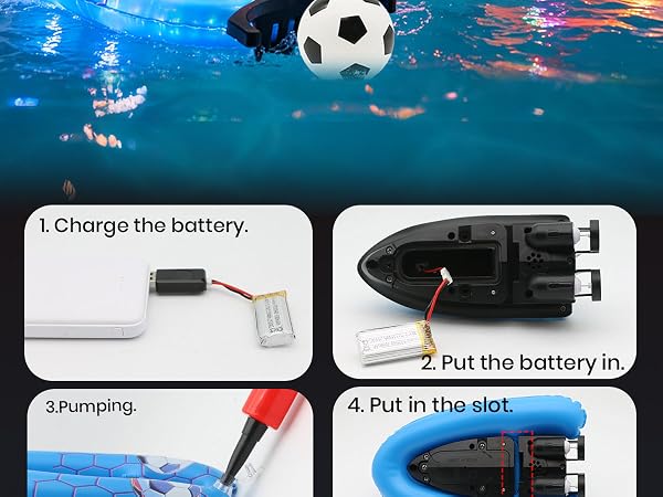 remote control boat rc boat pool toys 2